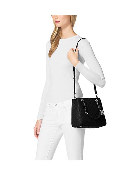 Susannah Small Leather Tote .